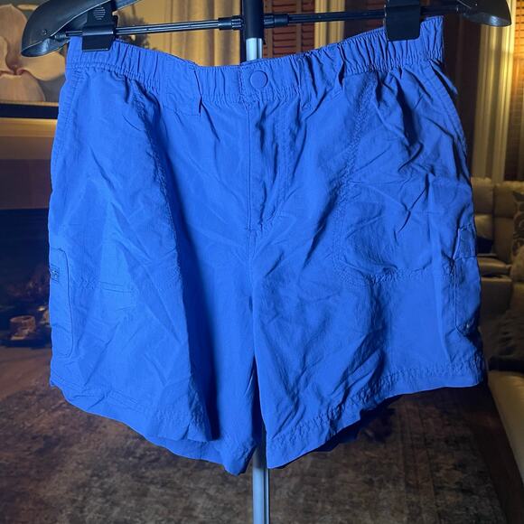 Columbia royal blue sport cargo shorts Sz M women - Picture 1 of 8